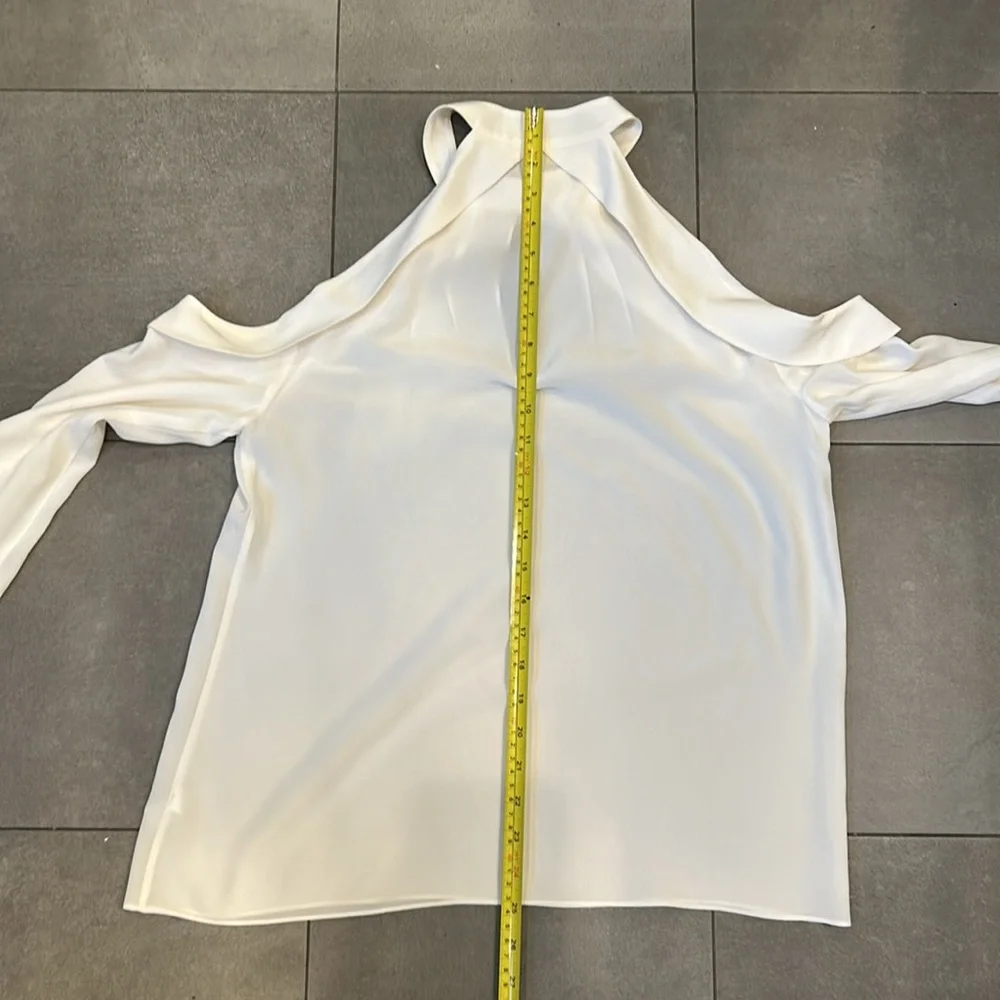 Ramy Brook Cold Shoulder Silk Blouse - Picture 6 of 10
